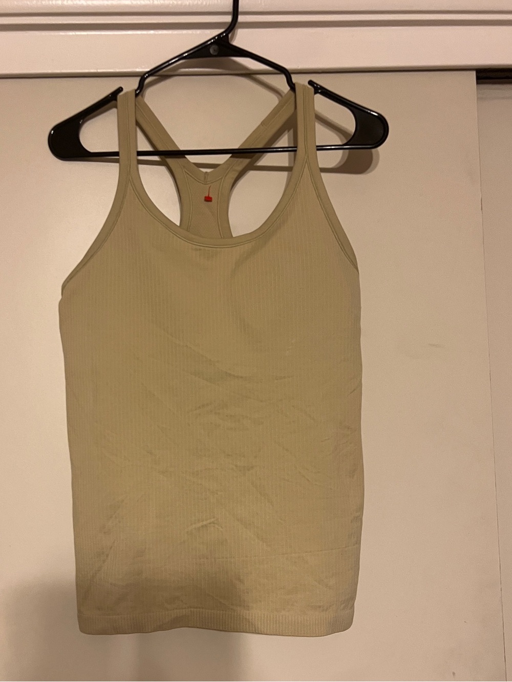 Lululemon Ribbed Racerback Tank Top in Light Olive